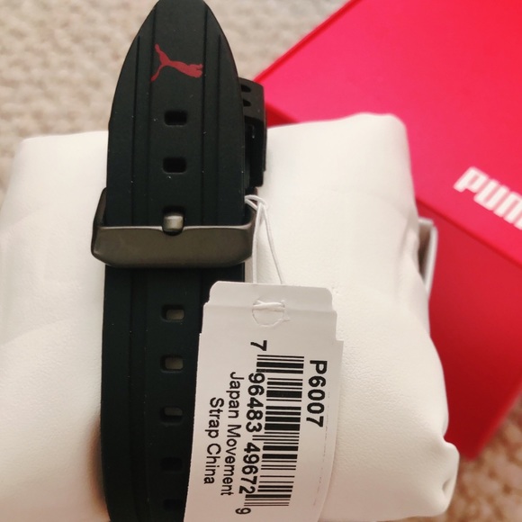 Puma Analog Three-Hand Black Silicone Watch 45MM - Picture 3 of 6